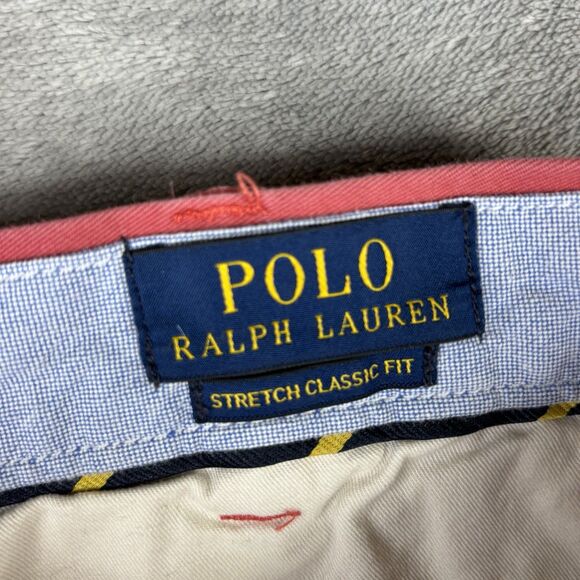 Polo Ralph Lauren Shorts Men 42 Nantucket Red Classic Fit 9" Stretch Twill Chino - Picture 6 of 12